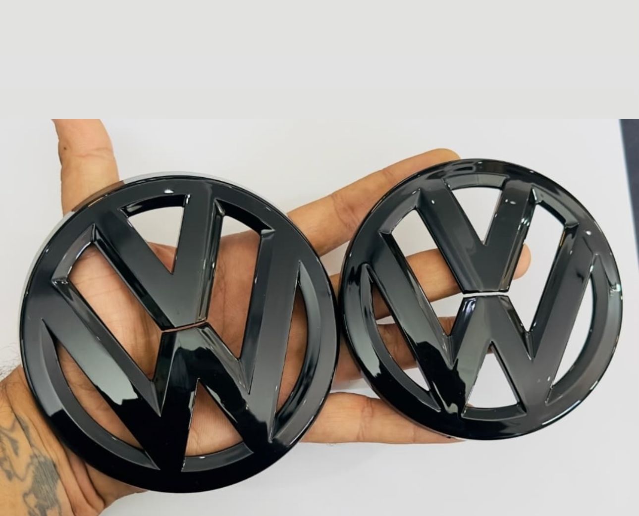 Volkswagen Polo Front Grill Replacement Logo Emblem | Chrome Finish (OEM Style)