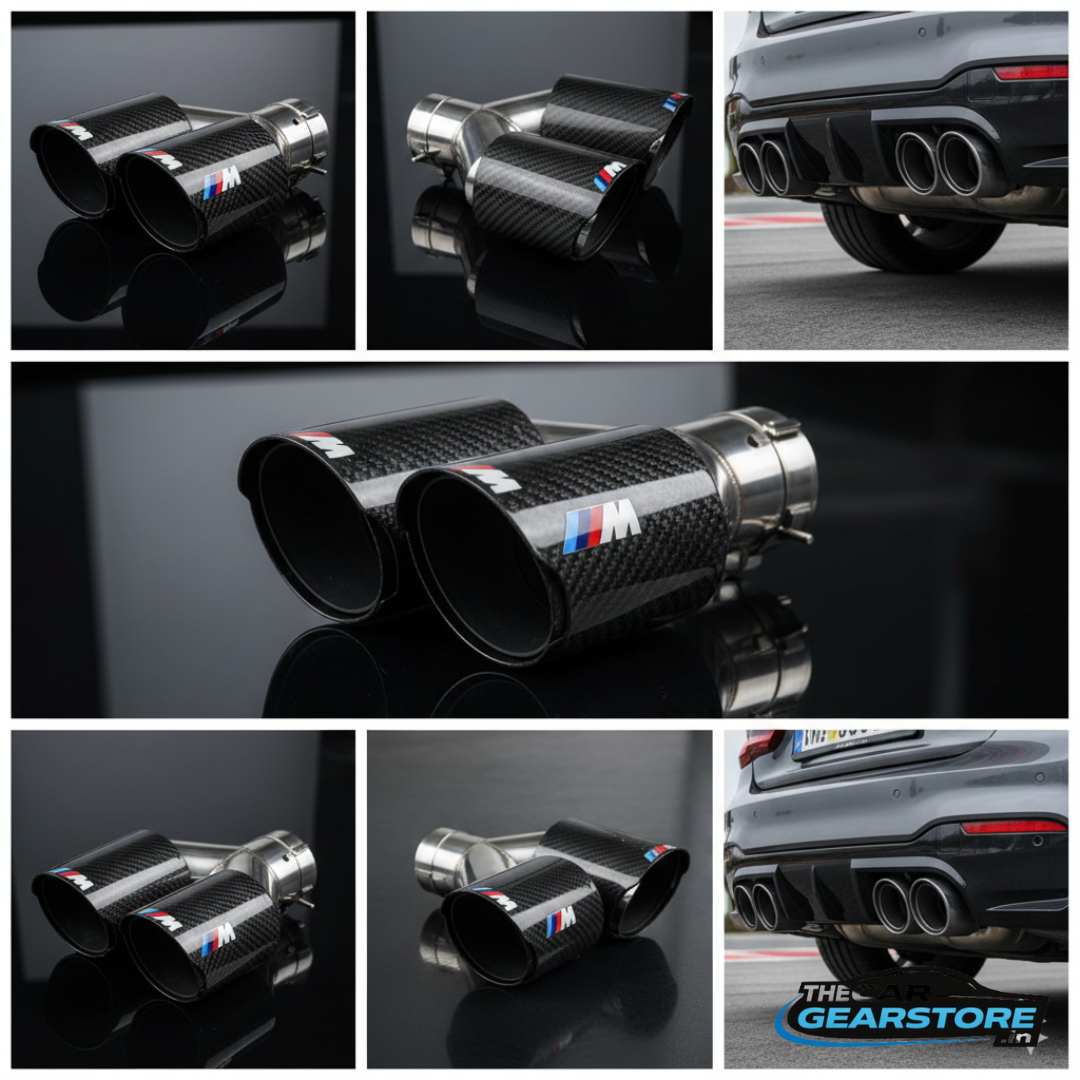 BMW M Performance Style Dual Exhaust Tip | Premium Carbon Fiber Finish | (Sold Individually)