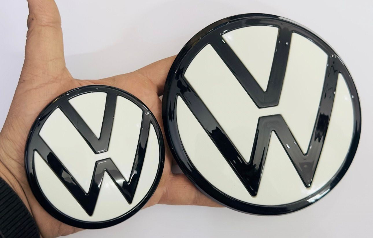 Volkswagen Polo Front Grill Replacement Logo Emblem | Chrome Finish (OEM Style)