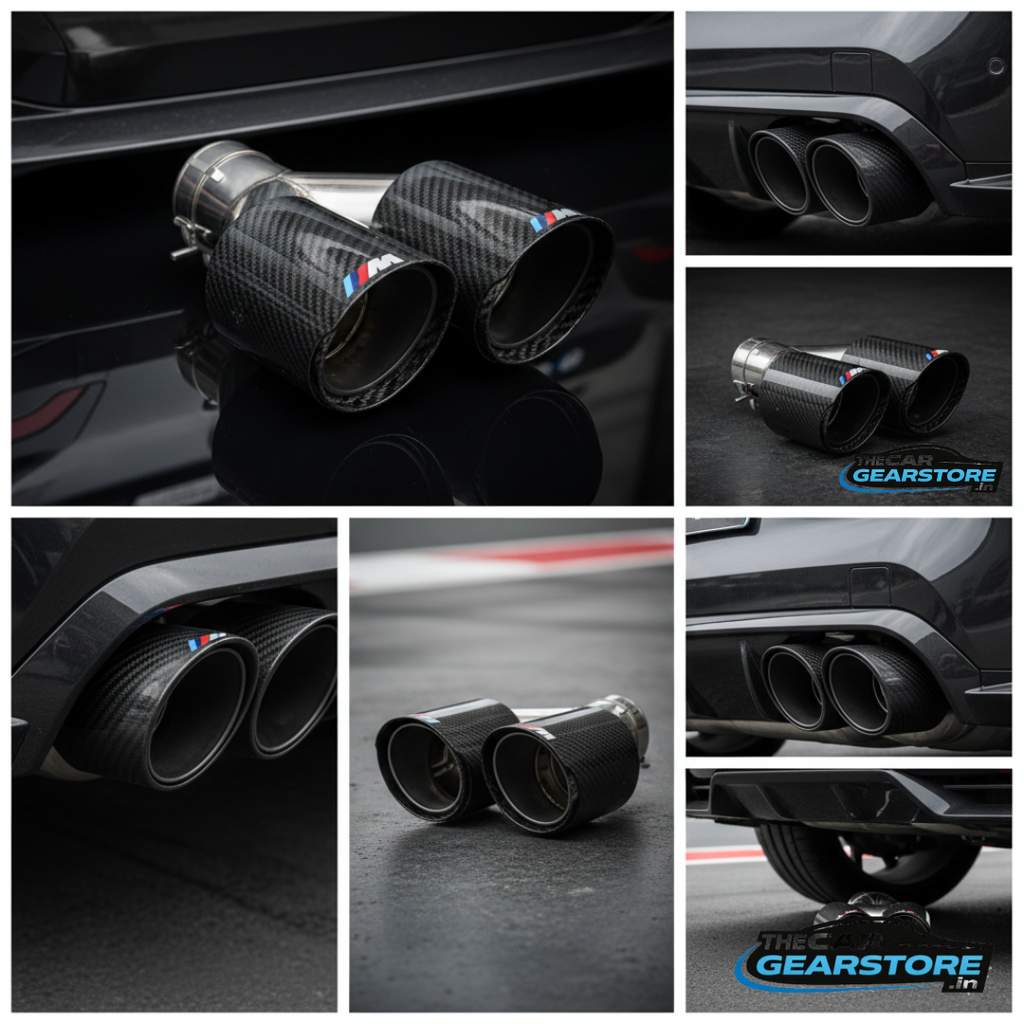 BMW M Performance Style Dual Exhaust Tip | Premium Carbon Fiber Finish | (Sold Individually)