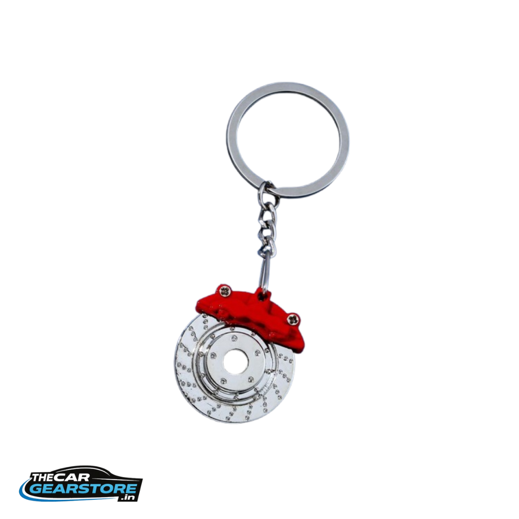 Disc Brake Keychain | JDM Style Metal Keyring (Multi-Color)