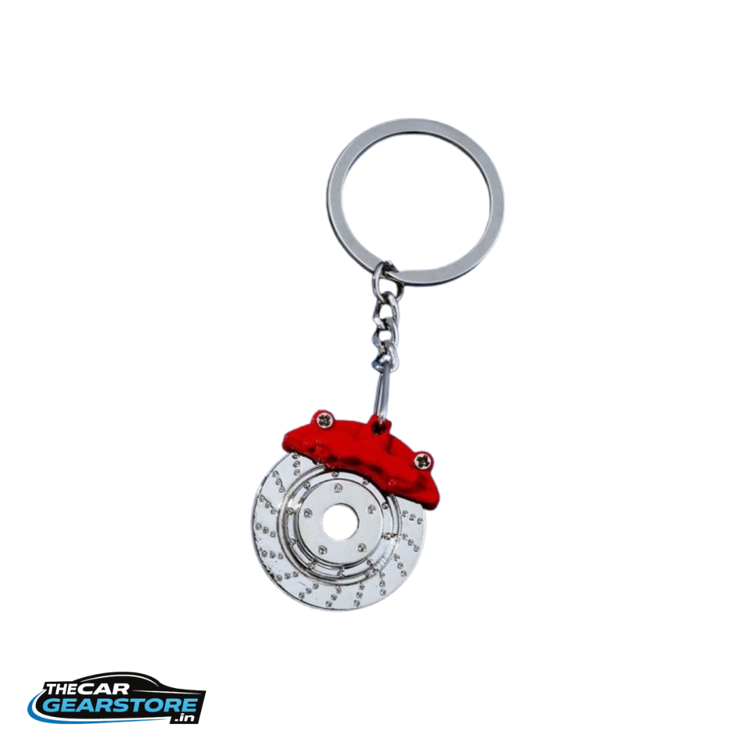 Disc Brake Keychain | JDM Style Metal Keyring (Multi-Color)