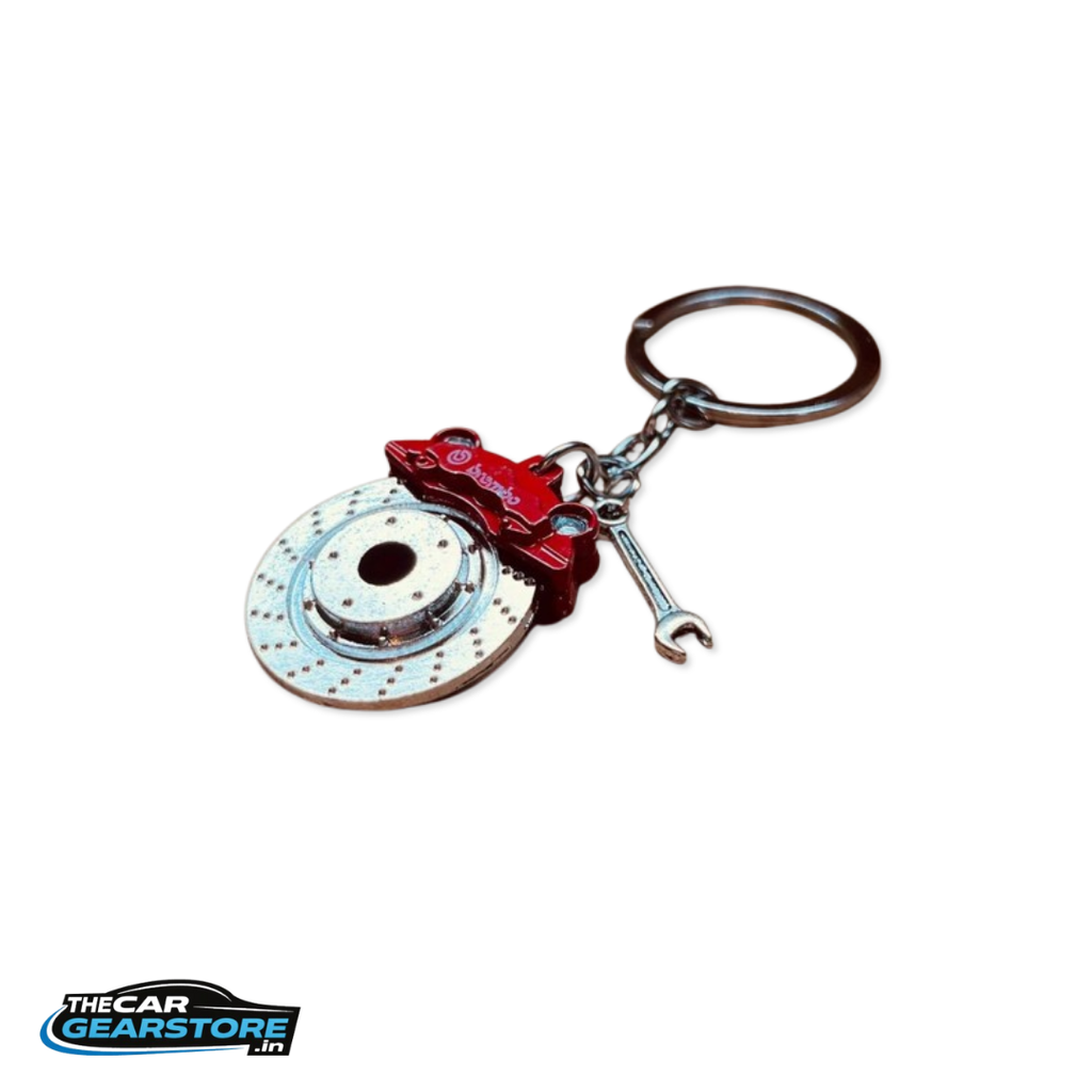 Disc Brake Keychain | JDM Style Metal Keyring (Multi-Color)