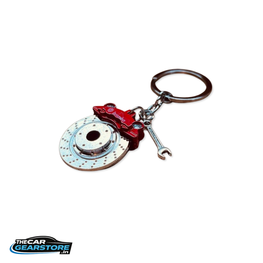 Disc Brake Keychain | JDM Style Metal Keyring (Multi-Color)