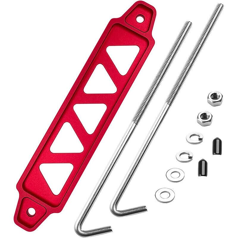 Premium Aluminum Battery Holder Down Bracket Clamp | Universal Fit