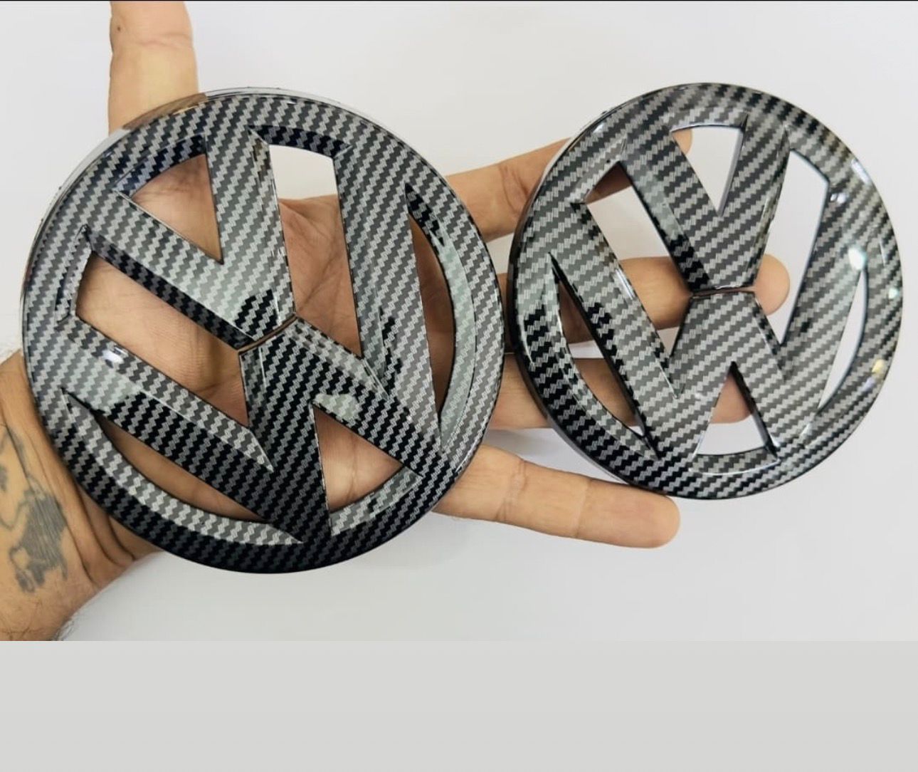 Volkswagen Polo Front Grill Replacement Logo Emblem | Chrome Finish (OEM Style)