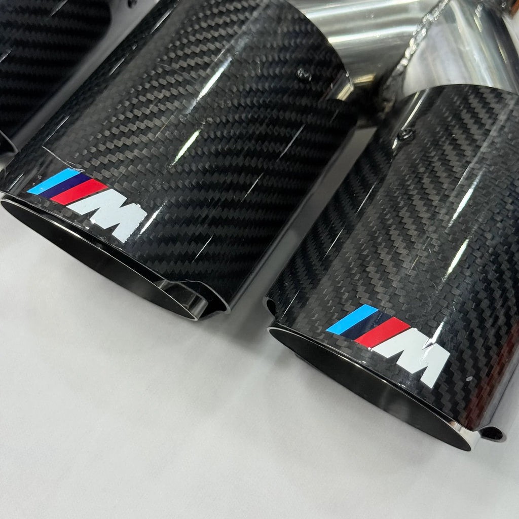BMW M Performance Style Dual Exhaust Tip | Premium Carbon Fiber Finish | (Sold Individually)