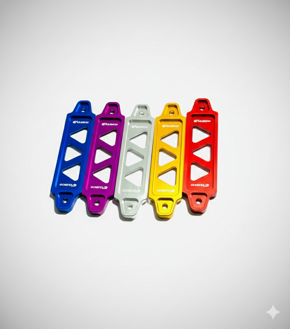 Premium Aluminum Battery Holder Down Bracket Clamp | Universal Fit