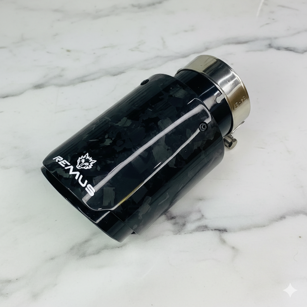 Remus Exhaust Tip | Black Forged Carbon Single Tip