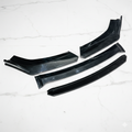 Universal 4-Piece Black Lip Splitter | Aftermarket Front Bumper Kit