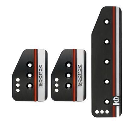 Sparco 350 mm Pedal Set Settanta Short Silver 015R375PSN R375