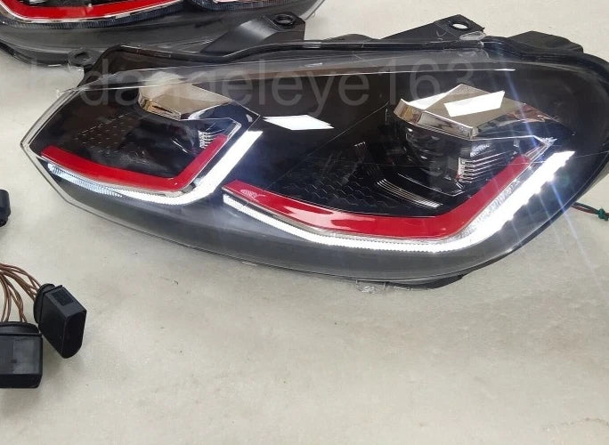 Volkswagen Polo and Vento Aftermarket Golf-Style Red Line Projector Headlights