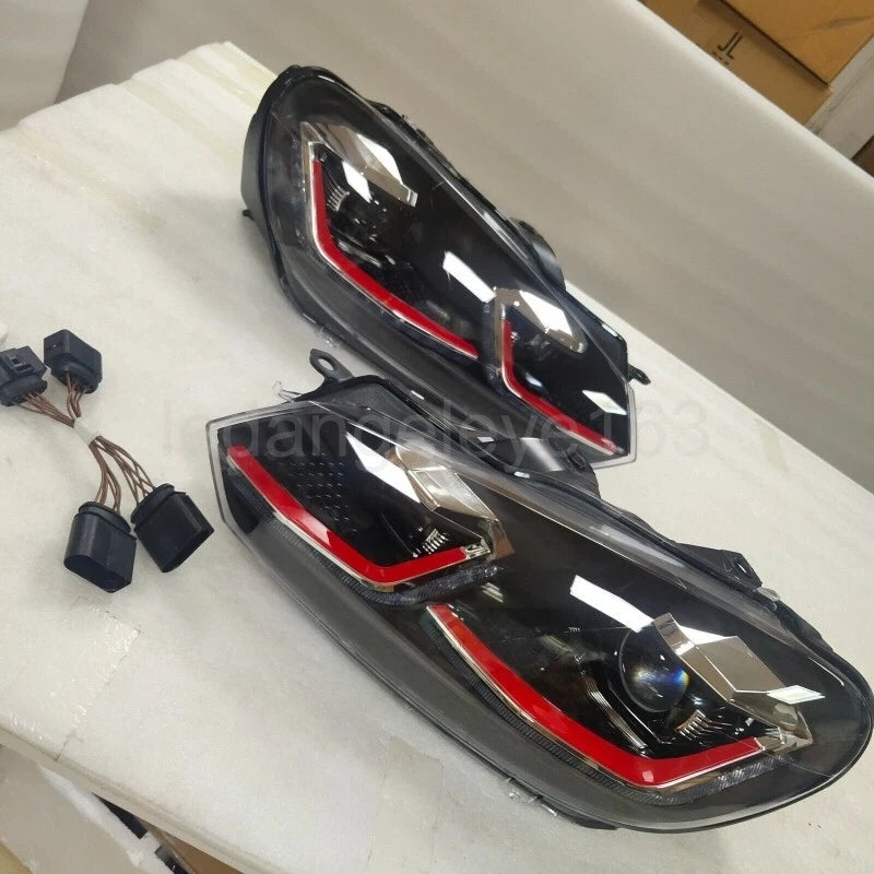 Volkswagen Polo and Vento Aftermarket Golf-Style Red Line Projector Headlights