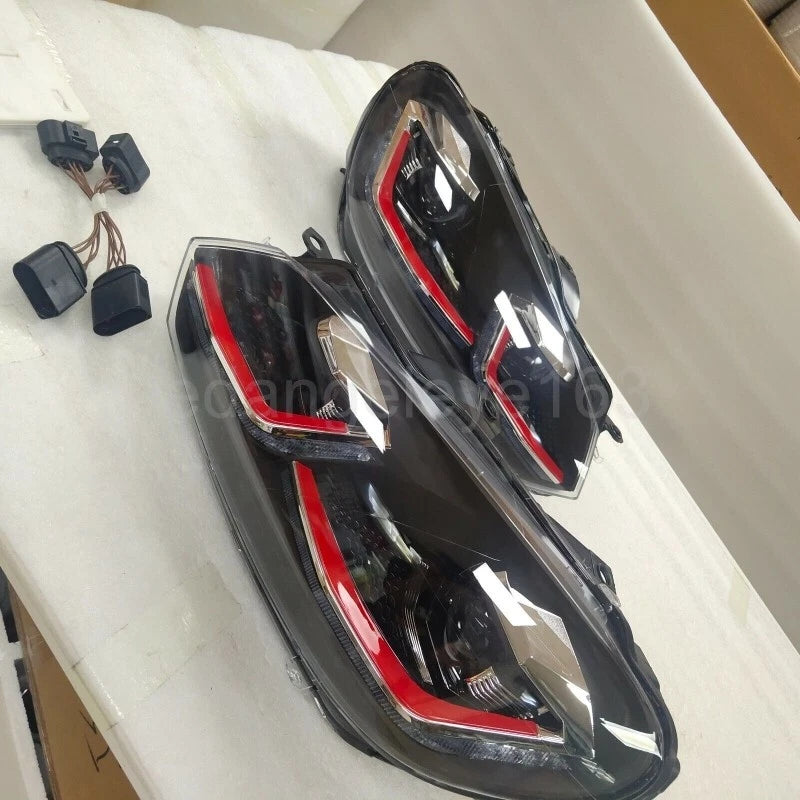 Volkswagen Polo and Vento Aftermarket Golf-Style Red Line Projector Headlights