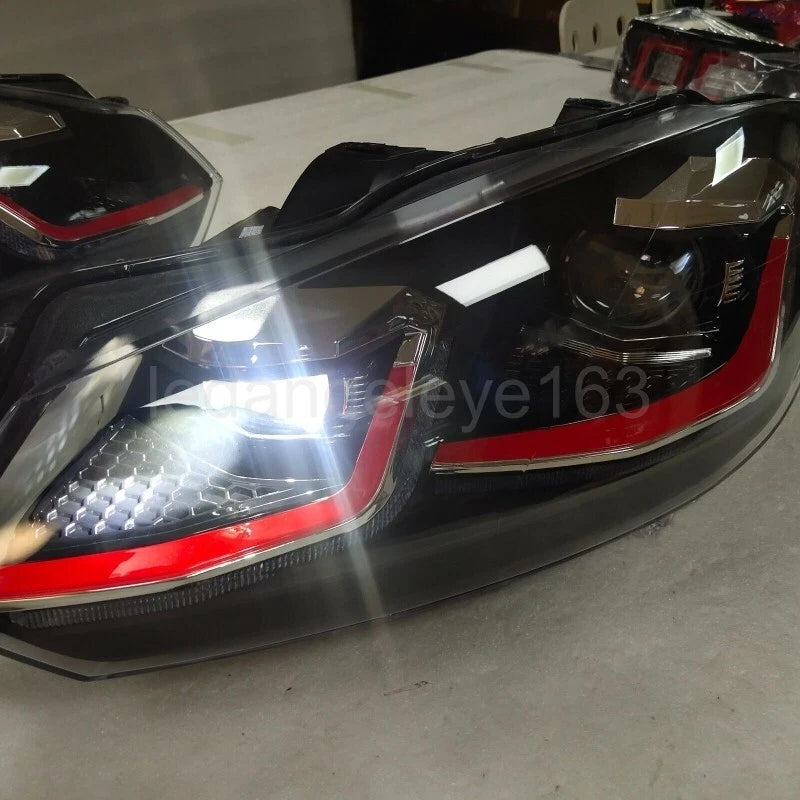 Volkswagen Polo and Vento Aftermarket Golf-Style Red Line Projector Headlights