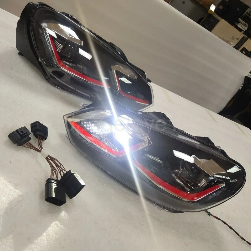 Volkswagen Polo and Vento Aftermarket Golf-Style Red Line Projector Headlights